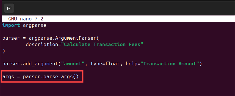 Parsing input in argparse Python.