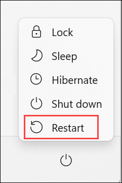 Restart the system