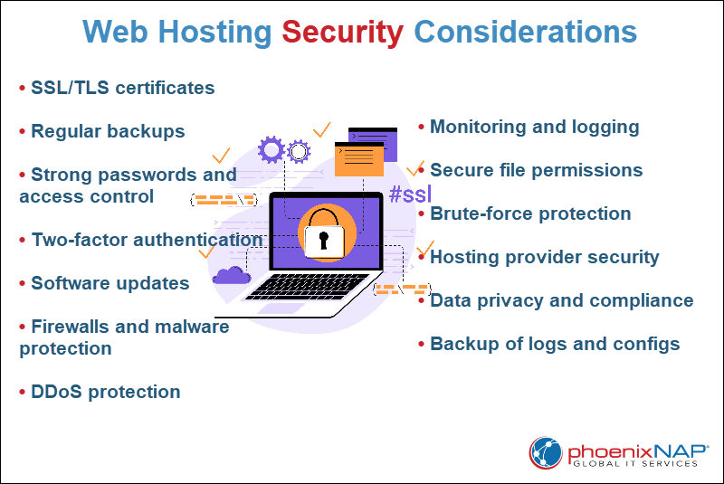 Web hosting security considerations