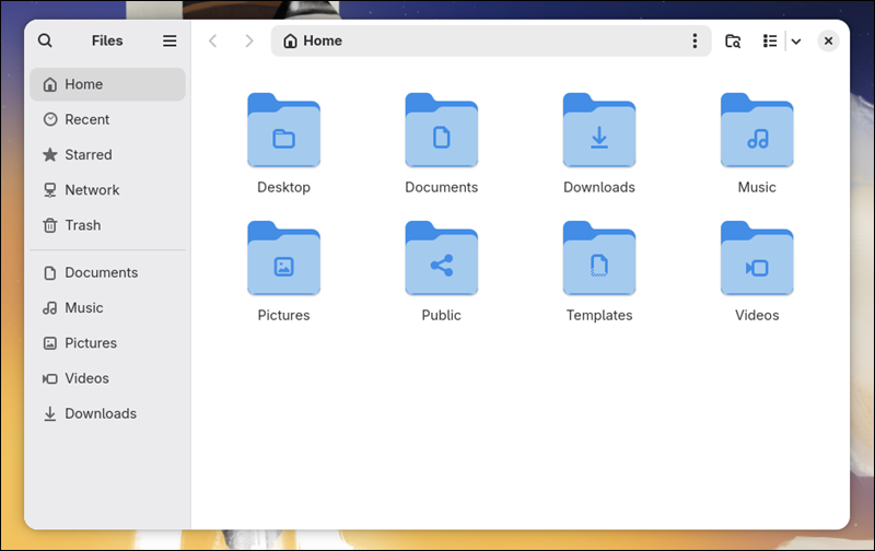 KDE vs. GNOME file manager: GNOME Files (Nautilus) on Fedora 43.