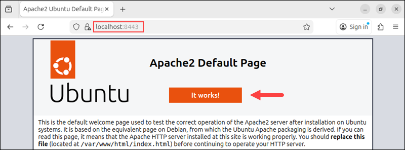 Verify Apache 8443 port configuration.