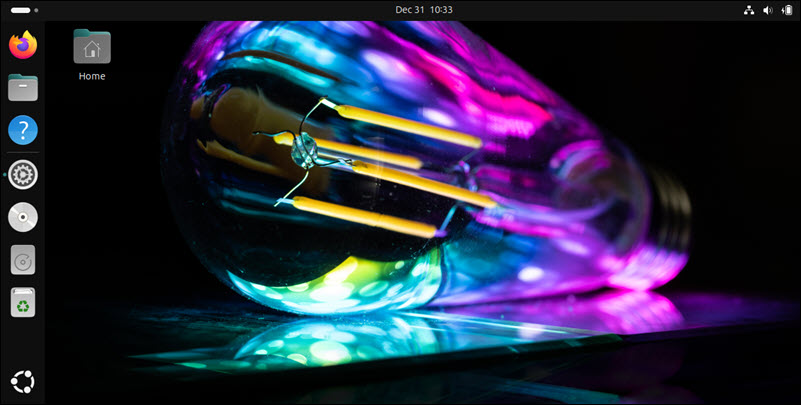 Visual effects in Ubuntu Desktop.