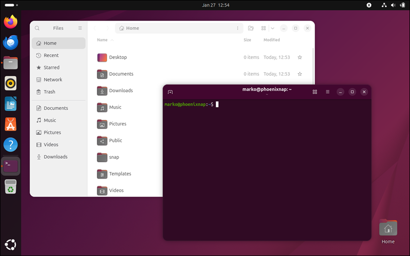 An image of an Ubuntu desktop.