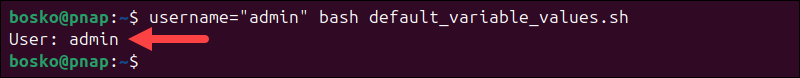 Printing a variable's value instead of the default one.