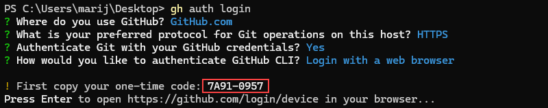 Complete prompts for creating a gist using the CLI.