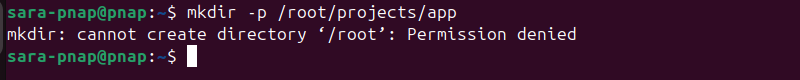 mkdir -p /root/projects/app terminal output