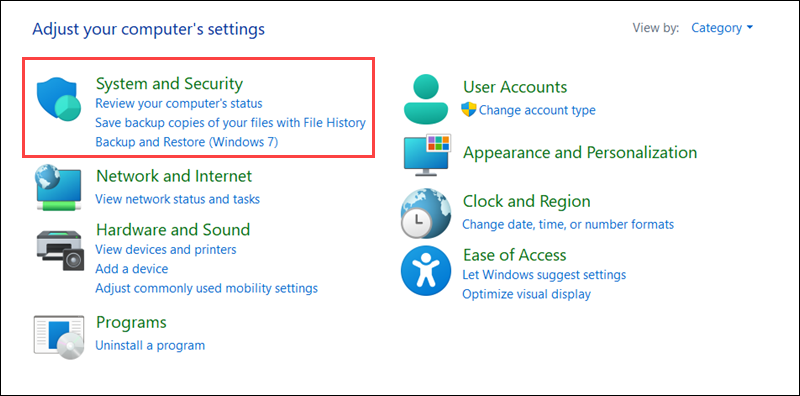 Select System and Security