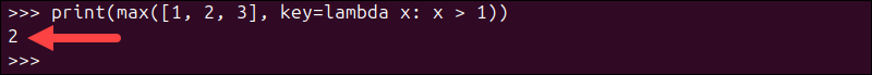 Example of an error in Python max().