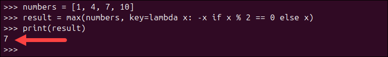 Finding the maximum based on a condition.