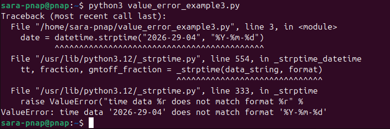 Python ValueError example 3: incorrect data format