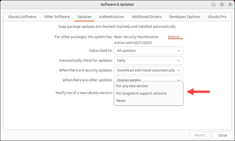 Set Ubuntu to receive all updates instead of LTS ones.