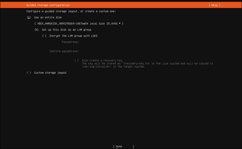 Guided storage configuration