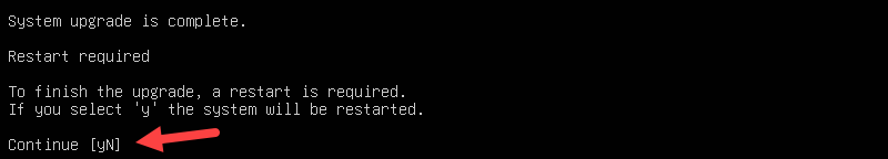 Rebooting the system to finalize Ubuntu 26.04 upgrade.