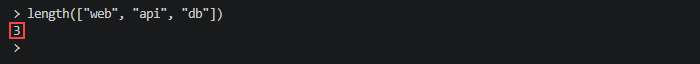 Length function example.
