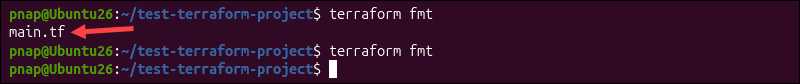 Formatting Terrraform code.