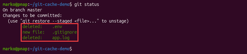 Verifying status changes.