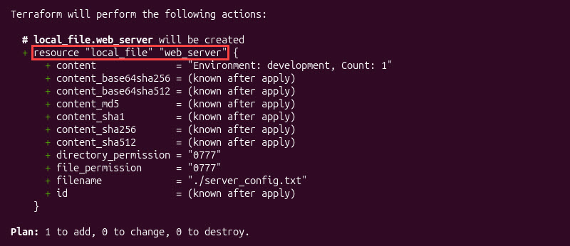 Restricting terraform plan to a specific resource.