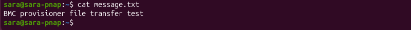 Local message.txt file containing the text that Terraform will transfer