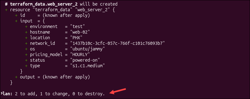 Terraform plans to create server missing from state.