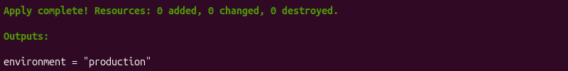 Terraform map data type terminal output