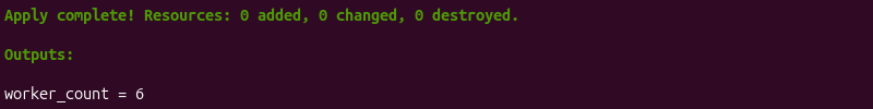 Terraform number calculation terminal output