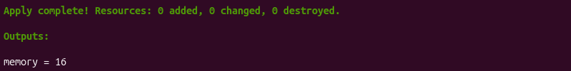 Terraform object data type terminal output