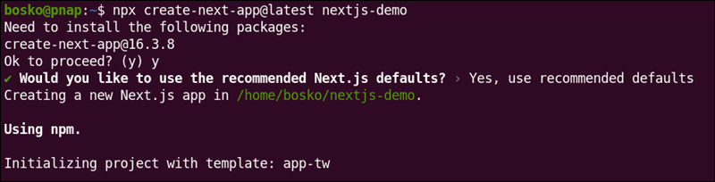 Build Next.js app.