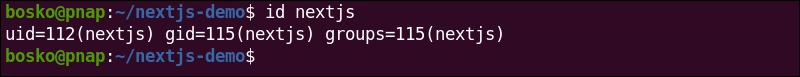 Verifying Next.js user.